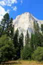 The famous mountain El Capitan, the nose in the Yosemite National Park, California, USA Royalty Free Stock Photo