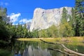 The famous mountain El Capitan, the nose in the Yosemite National Park, California, USA Royalty Free Stock Photo