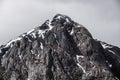 The summit of the beautiful pyramidal peak of Buachaille Etive Mor in the Highlands of Scotland Royalty Free Stock Photo