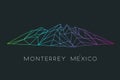 Famous mountain icon of Monterrey Mexico Royalty Free Stock Photo