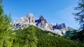 Famous mountains Three Peaks in the Dolomites, Italy Royalty Free Stock Photo