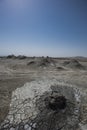 The mud volcanoes of Gobustan, Azerbaijan Royalty Free Stock Photo