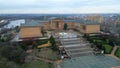 Famous Museum of Art in Philadelphia - aerial view Royalty Free Stock Photo