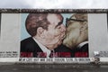 Famous mural at the East Side Gallery in Berlin