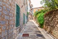 Famous narrow european streets of Herceg Novi, Montenegro