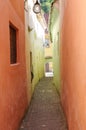 Famous narrow street of Brasov, Romania