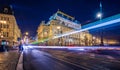 Famous National Theater at night, Prague. Royalty Free Stock Photo