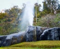 Famous natural Fang Hot spring in the north of Thailand. Royalty Free Stock Photo