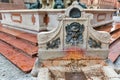 Famous Neptune fountain detail in Bologna, Italy Royalty Free Stock Photo