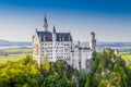 Famous Neuschwanstein Castle at sunset, Bavaria, Germany Royalty Free Stock Photo