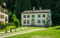 Famous Nietzsche house in Sils Maria - SWISS ALPS, SWITZERLAND - JULY 22, 2019