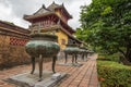 The famous nine urns caldrons of the Hue citadel, Vietnam Royalty Free Stock Photo