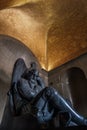 Famous Njegos monument inside the Lovcen mausoleum in Montenegro