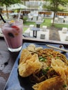 A famous noodle in Indonesia that can choose the level of spiciness and also serves a variety of drinks