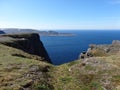 The famous north cape in norway on a beautiful day Royalty Free Stock Photo