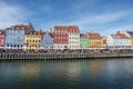 Famous Nyhavn port and waterfront - colorful postcard view - Copenhagen, Denmark Royalty Free Stock Photo