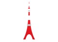 A famous observation tower, Tokyo tower from Japan