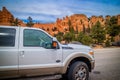 The famous off-road Ford vehicle in Red Canyon Dixie National Forest