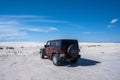 The famous off-road Jeep vehicle in White Sands NP, New Mexico