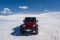 The famous off-road Jeep vehicle in White Sands NP, New Mexico
