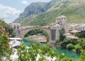 The famous Old Bridge Stari Most in Mostar city, Bosnia and Herzegovina.