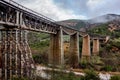 Famous old Gorgopotamos bridge in Greece near Lamia which was blown up in WWII