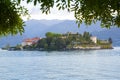 The famous old Isola Bella in the Lake Maggiore with the Borromeo Palace, one of the most famous small italian island Italy Royalty Free Stock Photo