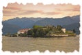 The famous old Isola Bella in the Lake Maggiore with the Borromeo Palace, one of the most famous small italian island Italy Royalty Free Stock Photo