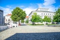 Famous old university square in Halle Saale
