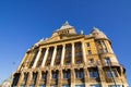 Yellow old building in need of renovation in Budapest Royalty Free Stock Photo