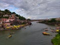 Famous Omkareshwar Jyotirling temple, Omkareshwar dam and holy Narmada river all are in one frame.
