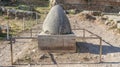 The Sacred Omphalos Stone in Delphi, Greece Royalty Free Stock Photo