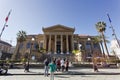 The famous opera house Teatro Massimo in Palermo, Italy. Royalty Free Stock Photo