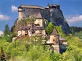 Famous Orava Castle, Slovakia Royalty Free Stock Photo