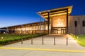 Famous Oregon Tillamook Creamery illuminated at night