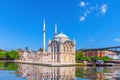 Famous Ortakoy Mosque near the Bosphorus Bridge, Istanbul, Turkey Royalty Free Stock Photo