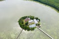 A famous Orthodox monastery in Russia near the city of Pokrov, Ostrovnaya female hermitage