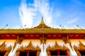 The famous pagoda in the temple at Thailand