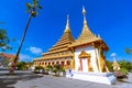 The famous pagoda in the temple at Thailand