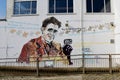 Famous George Orwell Mural, Southwold Pier, Suffolk, England, UK