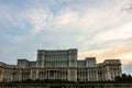 Famous Palace of the Parliament Palatul Parlamentului in Bucharest, capital of Romania