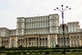 Famous Palace of the Parliament Palatul Parlamentului in Bucharest, capital of Romania Royalty Free Stock Photo