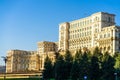 Famous Palace of the Parliament Palatul Parlamentului in Bucharest, capital of Romania