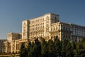 Famous Palace of the Parliament (Palatul Parlamentului) in Bucharest, capital of Romania Royalty Free Stock Photo