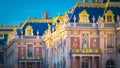 Facade details of the Versailles Palace near Paris, France Royalty Free Stock Photo