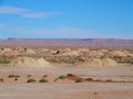 Famous panorama of Ketthara, a water well at african Sahara desert landscape near city of Erfoud in Morocco Royalty Free Stock Photo