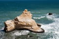 The famous Paracas Cathedral rock formation Royalty Free Stock Photo