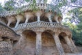 The famous Parc GÃÂ¼ell designed by the architect Gaudi in the city of Barcelona Royalty Free Stock Photo