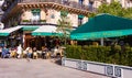 The famous parisian cafe Les Deux Magots, Paris, France. Royalty Free Stock Photo