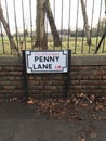 Penny Lane Road Sign Liverpool